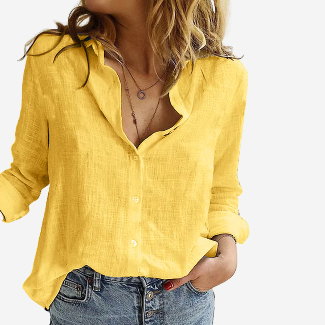 Linnen Blouse Dames Zomer | Vintage & Luchtig | Arlina