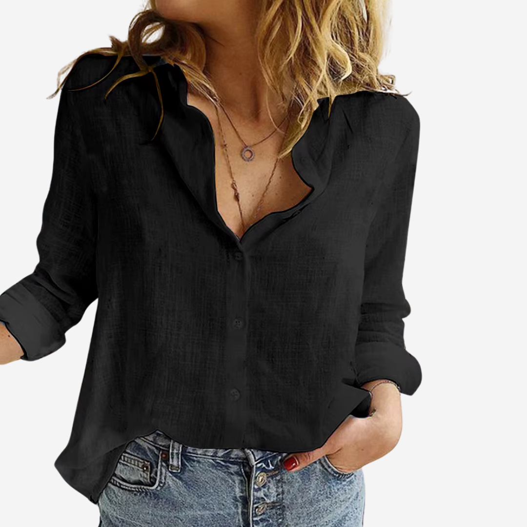 Linnen Blouse Dames Zomer | Vintage & Luchtig | Arlina
